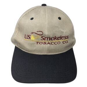 U.S. Smokeless Tobacco Co. Snapback Cap Beige One Size Adjustable Head To Toe